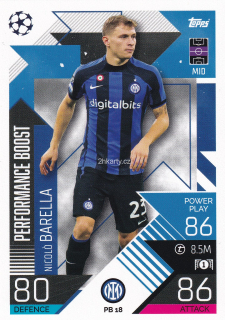 2022-23 Topps Match Attax UCL - Nicolo Barella - Performance Boost