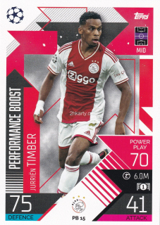 2022-23 Topps Match Attax UCL - Jurrien Timber - Performance Boost