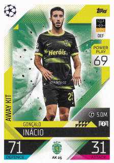 2022-23 Topps Match Attax UCL - Goncalo Inacio - Away Kit