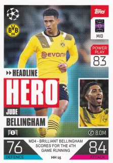 2022-23 Topps Match Attax UCL - Jude Bellingham - Headline Hero