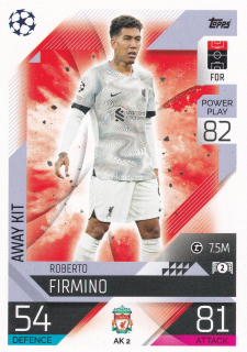 2022-23 Topps Match Attax UCL - Roberto Firmino - Away Kit