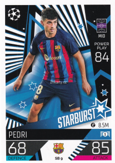 2022-23 Topps Match Attax UCL - Pedri - Starburst