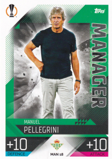 2022-23 Topps Match Attax UCL - Manuel Pellegrini - Manager
