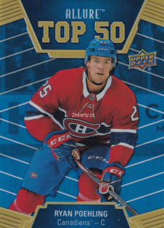 2019-20 UD Allure - Ryan Poehling - Top 50 Blue