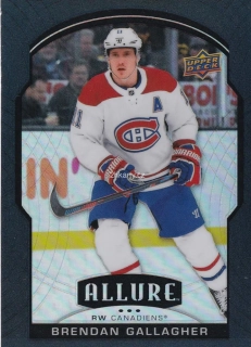 2020-21 UD Allure - Brendan Gallagher - Black Rainbow