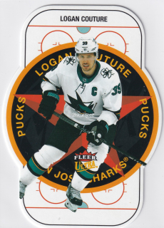 2021-22 UD Fleer Ultra - Logan Couture - Pucks