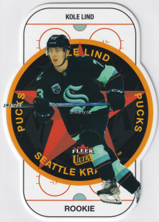 2021-22 UD Fleer Ultra - Kole Lind - Pucks