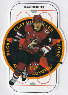 2021-22 UD Fleer Ultra - Clayton Keller - Pucks