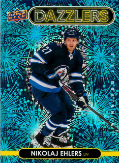 2021-22 UD Series 2 - Nikolaj Ehlers - Dazzlers Blue #DZ-99