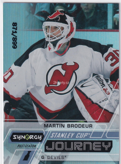 2020-21 UD Synergy - Martin Brodeur - Stanley Cup Journey - Postseason /899