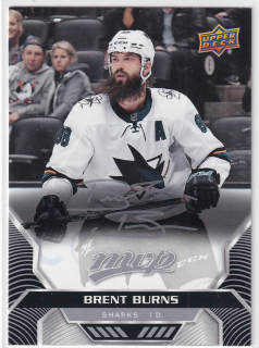 2020-21 UD MVP - Brent Burns - Silver Script