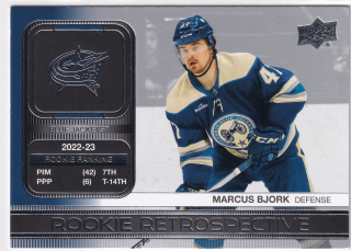 2023-24 UD Series 1 - Marcus Bjork - Rookie Retrospective