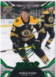 2022-23 UD MVP - Charlie McAvoy - Green Script