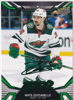 2022-23 UD MVP - Mats Zuccarello - Green Script