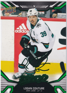 2022-23 UD MVP - Logan Couture - Green Script