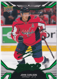 2022-23 UD MVP - John Carlson - Green Script