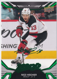 2022-23 UD MVP - Nico Hischier - Green Script