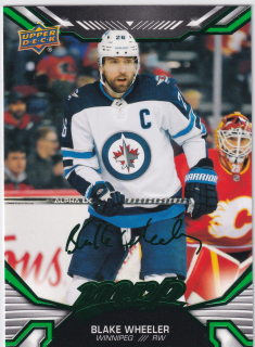 2022-23 UD MVP - Blake Wheeler - Green Script