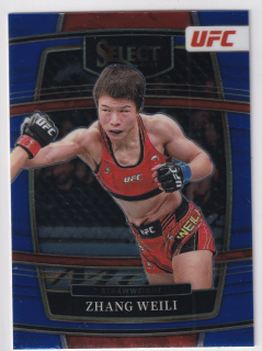2022 Panini Select UFC - Zhang Weili - Concourse Blue