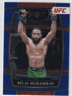 2022 Panini Select UFC - Belal Muhammad - Concourse Blue
