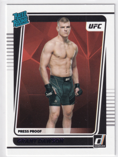 2022 Panini Donruss UFC - Grant Dawson - Rated Rookie - Press Proof Purple