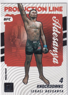 2022 Panini Donruss UFC - Israel Adesanya - Production Line