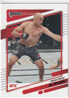 2022 Panini Donruss UFC - BJ Penn - Press Proof Purple