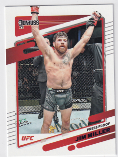 2022 Panini Donruss UFC - Jim Miller - Press Proof Purple