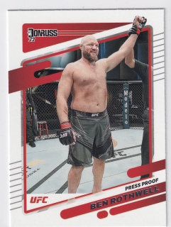 2022 Panini Donruss UFC - Ben Rothwell - Press Proof Silver