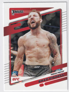2022 Panini Donruss UFC - Brad Riddell - Press Proof Silver