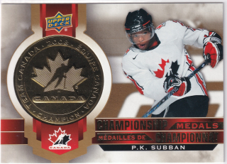 2021-22 UD Tim Hortons - P.K. Subban - Championship Medals