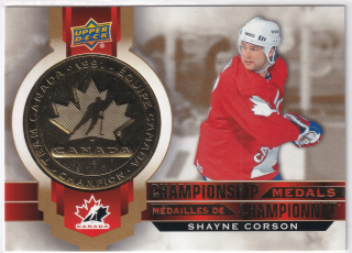 2021-22 UD Tim Hortons - Shane Corson - Championship Medals