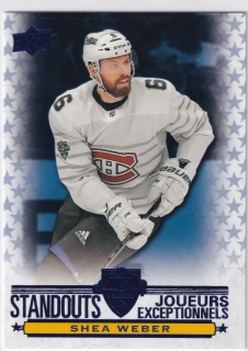 2020-21 UD Tim Hortons Collector's Series - Shea Weber - Standouts