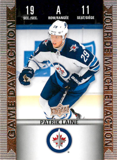 2019-20 UD Tim Hortons Collector's Series - Patrik Laine - Game Day Action #HGD-11