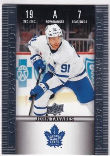 2019-20 UD Tim Hortons Collector's Series - John Tavares - Game Day Action
