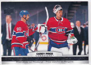2021-22 UD Tim Hortons Collector's Series - Carey Price - Photo Finish