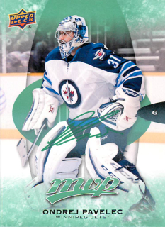 2016-17 UD MVP - Ondřej Pavelec - Green Script #145
