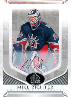 2020-21 UD SP Signature Edition Legends - Mike Richter - Silver Script #26