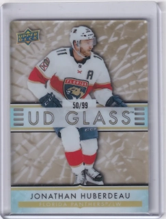 2021-22 UD Ovation - Jonathan Huberdeau - UD Glass Stars Gold /99
