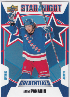 2019-20 UD Credentials - Artemi Panarin - Star Of The Night