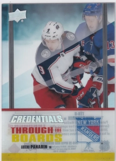 2019-20 UD Credentials - Artemi Panarin - Through The Boards