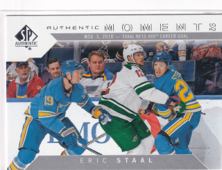 2018-19 UD SP Authentic - Eric Staal - Authentic Moments