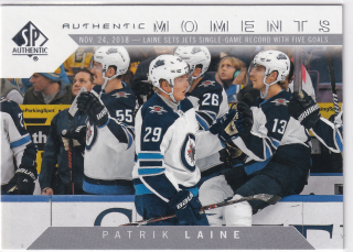 2018-19 UD SP Authentic - Patrik Laine - Authentic Moments