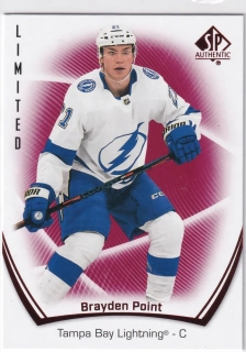 2021-22 UD SP Authentic - Brayden Point - Limited Red
