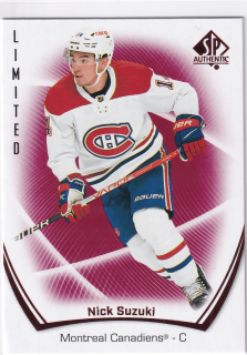 2021-22 UD SP Authentic - Nick Suzuki - Limited Red