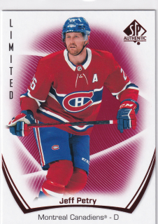 2021-22 UD SP Authentic - Jeff Petry - Limited Red