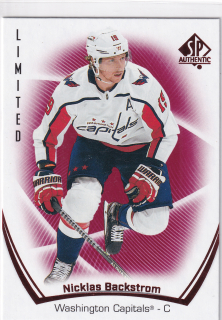 2021-22 UD SP Authentic - Nicklas Backstrom - Limited Red