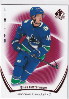 2021-22 UD SP Authentic - Elias Pettersson - Limited Red