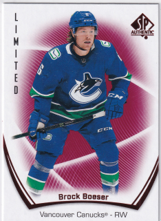 2021-22 UD SP Authentic - Brock Boeser - Limited Red