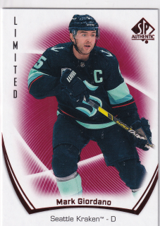 2021-22 UD SP Authentic - Mark Giordano - Limited Red